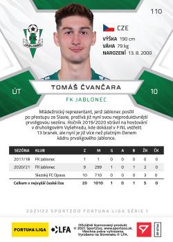 2021-22 SportZoo Fortuna:Liga #110 Tomas Cvancara Back