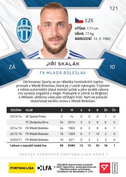 2021-22 SportZoo Fortuna:Liga #121 Jiri Skalak Back