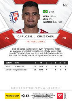 2021-22 SportZoo Fortuna:Liga #129 Carlos Cadu Back