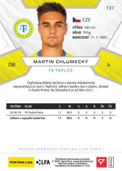 2021-22 SportZoo Fortuna:Liga #137 Martin Chlumecky Back