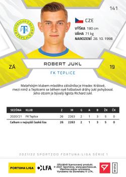 2021-22 SportZoo Fortuna:Liga #141 Robert Jukl Back