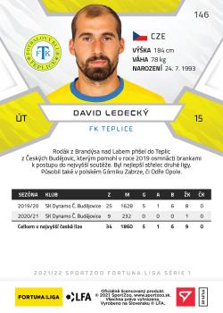 2021-22 SportZoo Fortuna:Liga #146 David Ledecky Back
