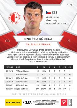 2021-22 SportZoo Fortuna:Liga #189 Ondrej Kudela Back
