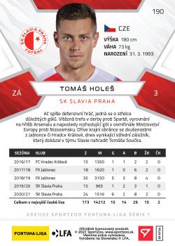2021-22 SportZoo Fortuna:Liga #190 Tomas Holes Back