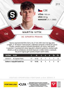 2021-22 SportZoo Fortuna:Liga #211 Martin Vitik Back