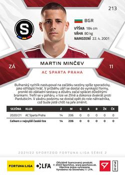 2021-22 SportZoo Fortuna:Liga #213 Martin Mincev Back