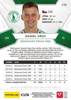 2021-22 SportZoo Fortuna:Liga #218 Daniel Krch Back