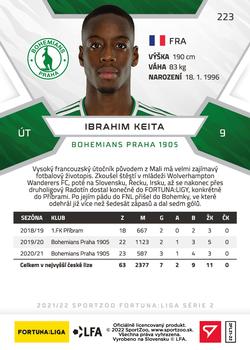 2021-22 SportZoo Fortuna:Liga #223 Ibrahim Keita Back