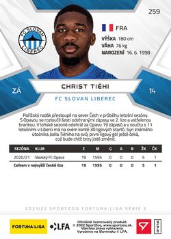 2021-22 SportZoo Fortuna:Liga #259 Christ Joel Tiehi Back
