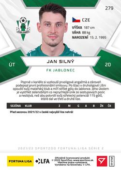 2021-22 SportZoo Fortuna:Liga #279 Jan Silny Back