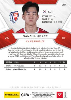2021-22 SportZoo Fortuna:Liga #294 Sang-hyuk Lee Back