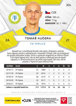 2021-22 SportZoo Fortuna:Liga #304 Tomas Kucera Back