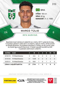 2021-22 SportZoo Fortuna:Liga #310 Marco Tulio Back