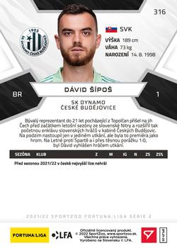 2021-22 SportZoo Fortuna:Liga #316 David Sipos Back