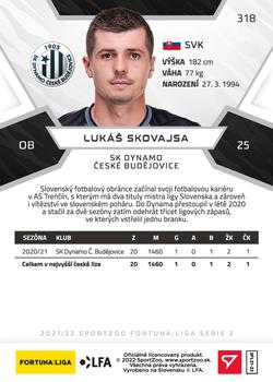 2021-22 SportZoo Fortuna:Liga #318 Lukas Skovajsa Back