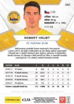 2021-22 SportZoo Fortuna:Liga - Limited Edition Black #060 Robert Hruby Back