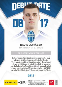 2021-22 SportZoo Fortuna:Liga - Debut Date Rookie #DR12 David Jurasek Back