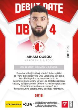 2021-22 SportZoo Fortuna:Liga - Debut Date Rookie Limited #DR18 Aiham Ousou Back
