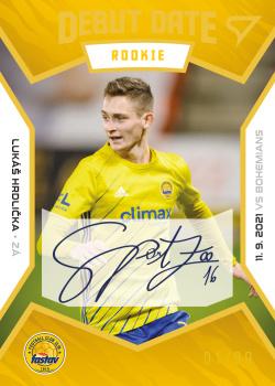 2021-22 SportZoo Fortuna:Liga - Debut Date Rookie Auto #DR10 Lukas Hrdlicka Front