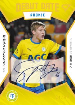 2021-22 SportZoo Fortuna:Liga - Debut Date Rookie Auto #DR16 Stepan Chaloupek Front