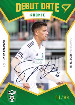 2021-22 SportZoo Fortuna:Liga - Debut Date Rookie Auto #DR17 Kacper Zych Front