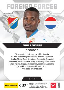 2021-22 SportZoo Fortuna:Liga - Foreign Forces #FF17 Gigli Ndefe Back