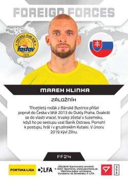 2021-22 SportZoo Fortuna:Liga - Foreign Forces #FF24 Marek Hlinka Back
