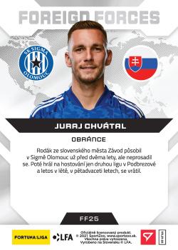 2021-22 SportZoo Fortuna:Liga - Foreign Forces #FF25 Juraj Chvatal Back