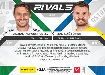 2021-22 SportZoo Fortuna:Liga - Rivals #R-PL Michal Papadopulos / Jan Lastuvka Back