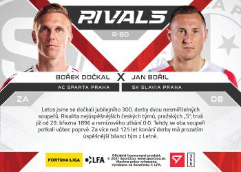 2021-22 SportZoo Fortuna:Liga - Rivals #R-BD Borek Dockal / Jan Boril Back