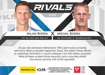 2021-22 SportZoo Fortuna:Liga - Rivals #R-SS Milan Skoda / Michal Skoda Back