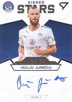 2021-22 SportZoo Fortuna:Liga - Signed Stars Level 1 #S1-VJ Vaclav Jurecka Front