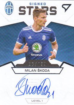 2021-22 SportZoo Fortuna:Liga - Signed Stars Level 1 #S1-SK Milan Skoda Front