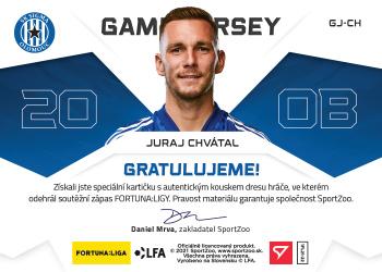2021-22 SportZoo Fortuna:Liga - Game Jersey #GJ-CH Juraj Chvatal Back