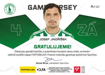 2021-22 SportZoo Fortuna:Liga - Game Jersey #GJ-JJ Josef Jindrisek Back