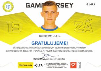 2021-22 SportZoo Fortuna:Liga - Game Jersey Auto #GJ-RJ Robert Jukl Back