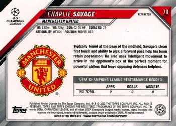 2021-22 Topps Chrome UEFA Champions League - Refractor #70 Charlie Savage Back