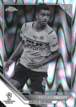 2021-22 Topps Chrome UEFA Champions League - Black & White Ray Wave Refractor #6 Ansgar Knauff Front