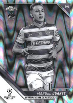 2021-22 Topps Chrome UEFA Champions League - Black & White Ray Wave Refractor #7 Manuel Ugarte Front