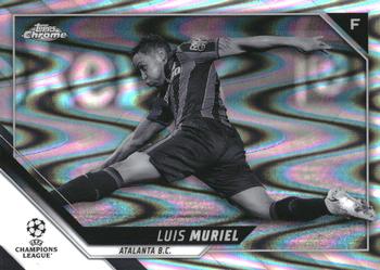 2021-22 Topps Chrome UEFA Champions League - Black & White Ray Wave Refractor #20 Luis Muriel Front