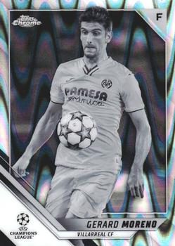 2021-22 Topps Chrome UEFA Champions League - Black & White Ray Wave Refractor #23 Gerard Moreno Front