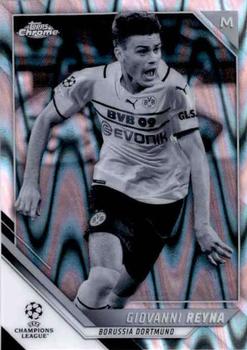 2021-22 Topps Chrome UEFA Champions League - Black & White Ray Wave Refractor #26 Giovanni Reyna Front