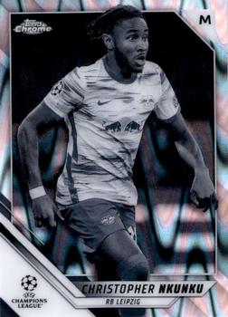 2021-22 Topps Chrome UEFA Champions League - Black & White Ray Wave Refractor #45 Christopher Nkunku Front