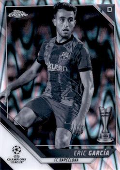 2021-22 Topps Chrome UEFA Champions League - Black & White Ray Wave Refractor #56 Eric García Front