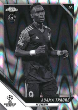 2021-22 Topps Chrome UEFA Champions League - Black & White Ray Wave Refractor #65 Adama Traoré Front