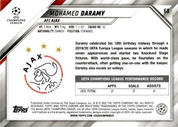 2021-22 Topps Chrome UEFA Champions League - Black & White Ray Wave Refractor #68 Mohamed Daramy Back