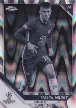 2021-22 Topps Chrome UEFA Champions League - Black & White Ray Wave Refractor #77 Mason Mount Front