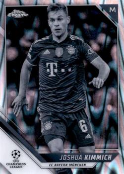 2021-22 Topps Chrome UEFA Champions League - Black & White Ray Wave Refractor #84 Joshua Kimmich Front