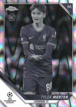 2021-22 Topps Chrome UEFA Champions League - Black & White Ray Wave Refractor #87 Tyler Morton Front