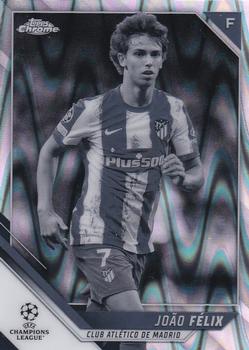 2021-22 Topps Chrome UEFA Champions League - Black & White Ray Wave Refractor #94 João Félix Front